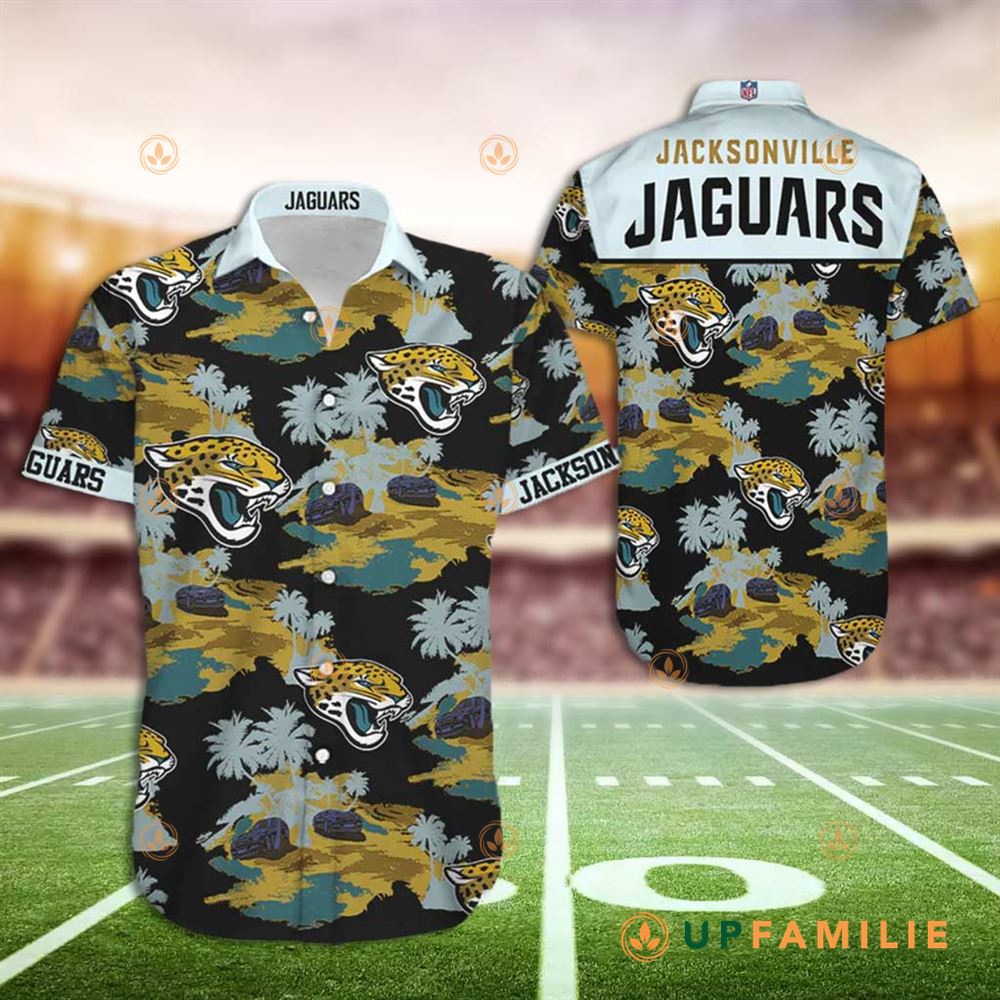 Jaguars Hawaiian Shirt Nfl Jacksonville Jaguars Aloha Tropical Cool Hawaiian Shirts