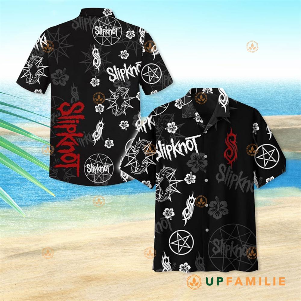 Slipknot Hawaiian Shirt Slipknot Rock Tropical Cool Hawaiian Shirts