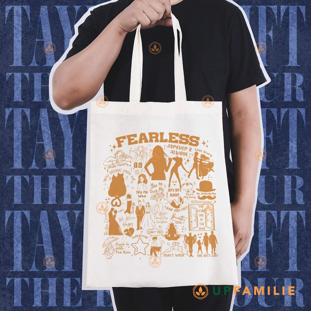Taylor Swift Tote Bag Fearless Album Unique Tote Bag