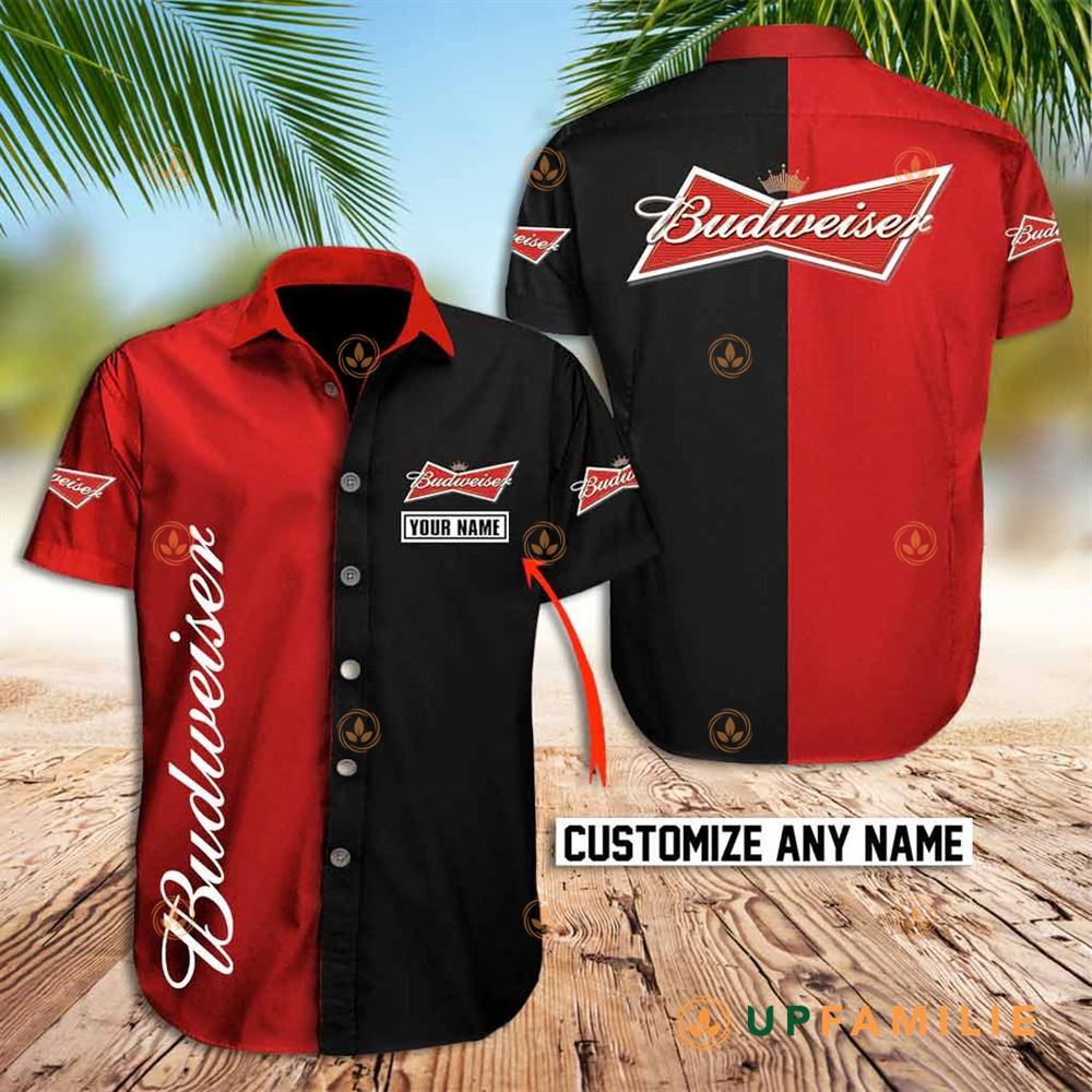 Budweiser Hawaiian Shirt Budweiser Cool Custom Hawaiian Shirts
