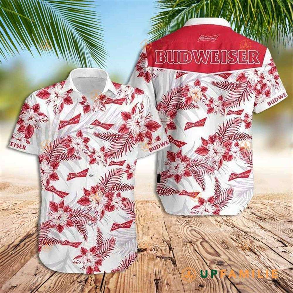 Budweiser Hawaiian Shirt Budweiser Tropical Cool Hawaiian Shirts