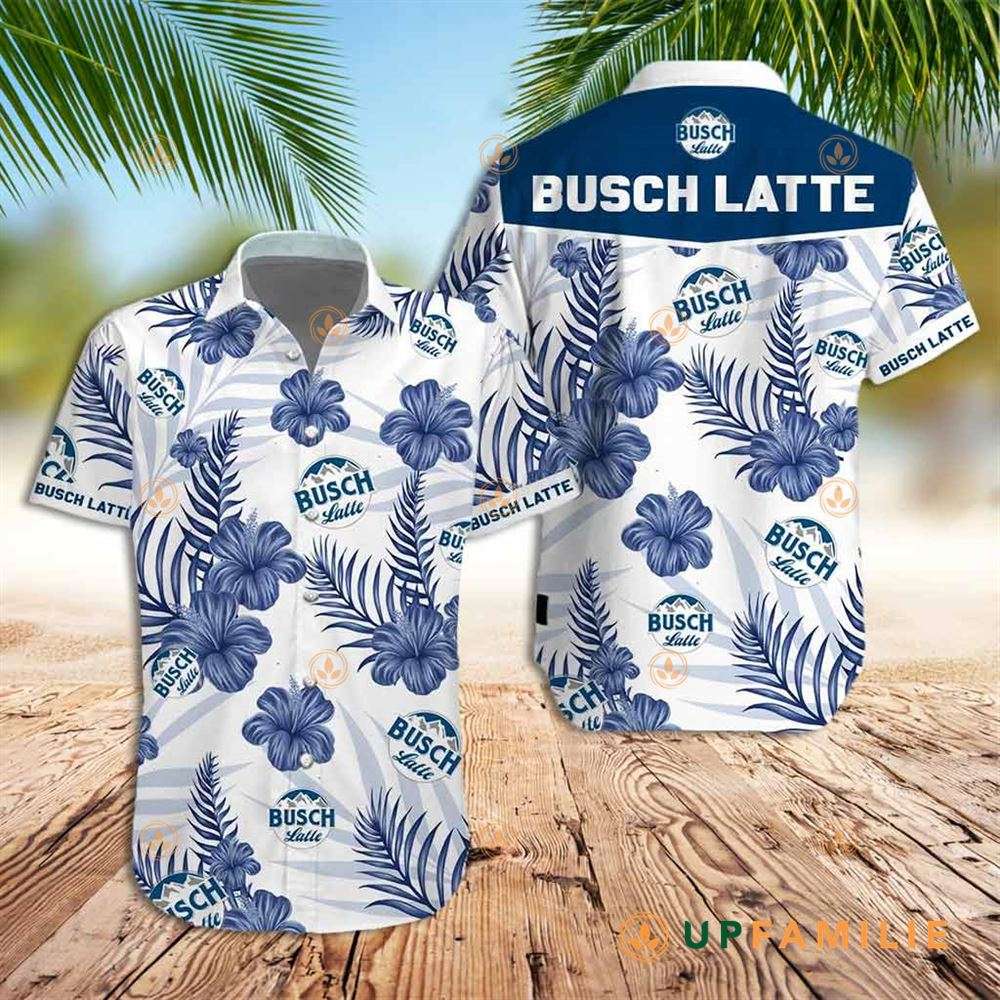 Busch Latte Hawaiian Shirt Busch Latte Aloha Tropical Cool Hawaiian Shirts