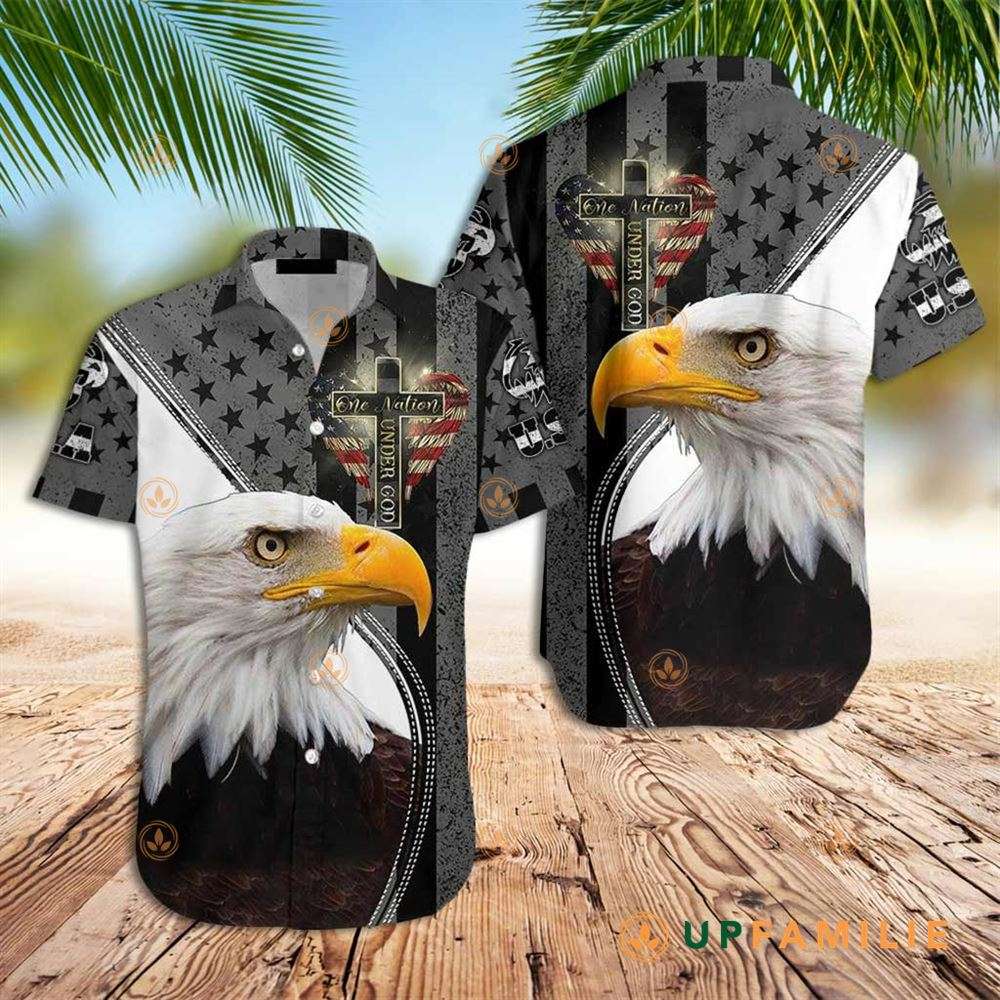 One Nation Under God Hawaiian Shirt Eagle One Nation Under God Best Hawaiian Shirts