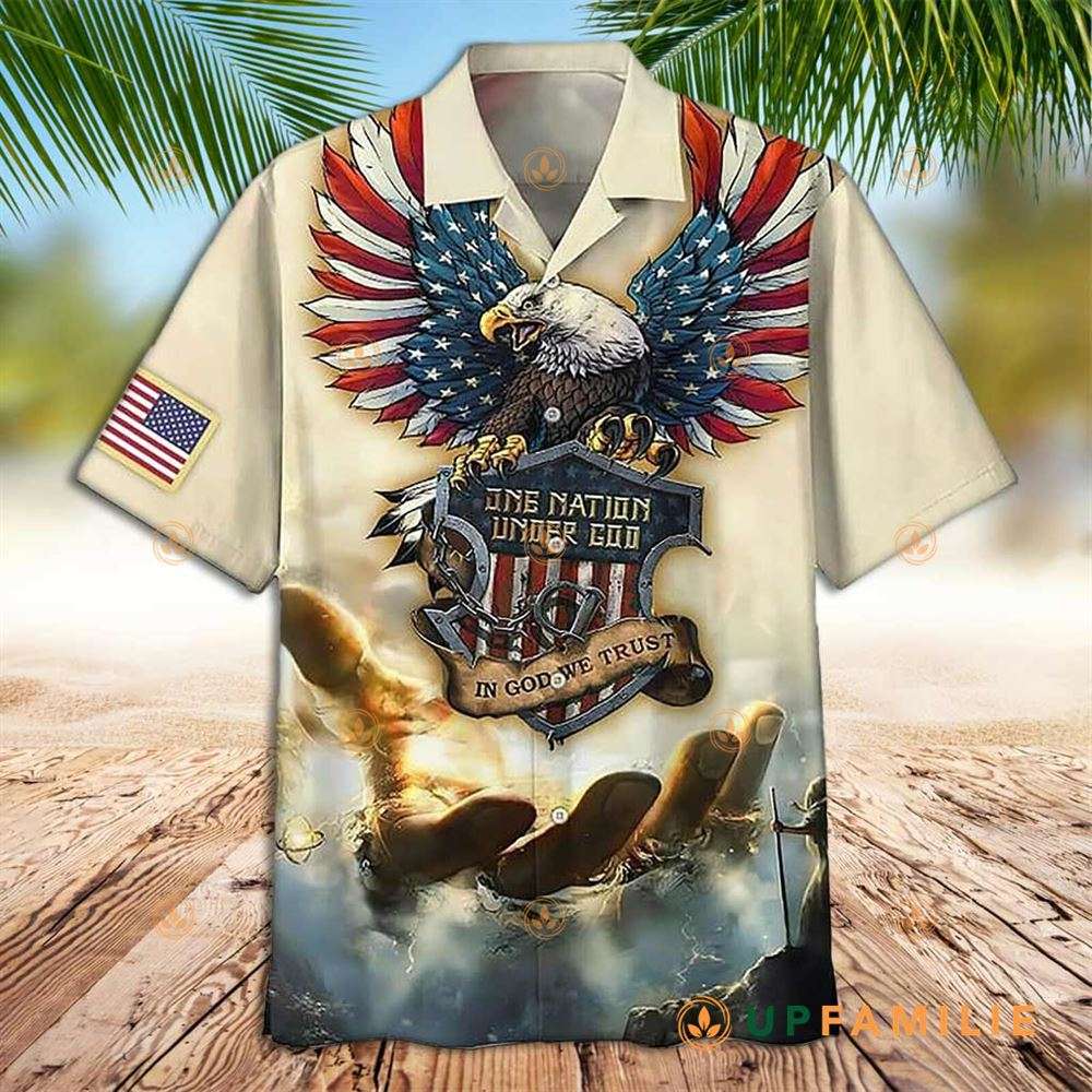 One Nation Under God Hawaiian Shirt Jesus Cool Hawaiian Shirts