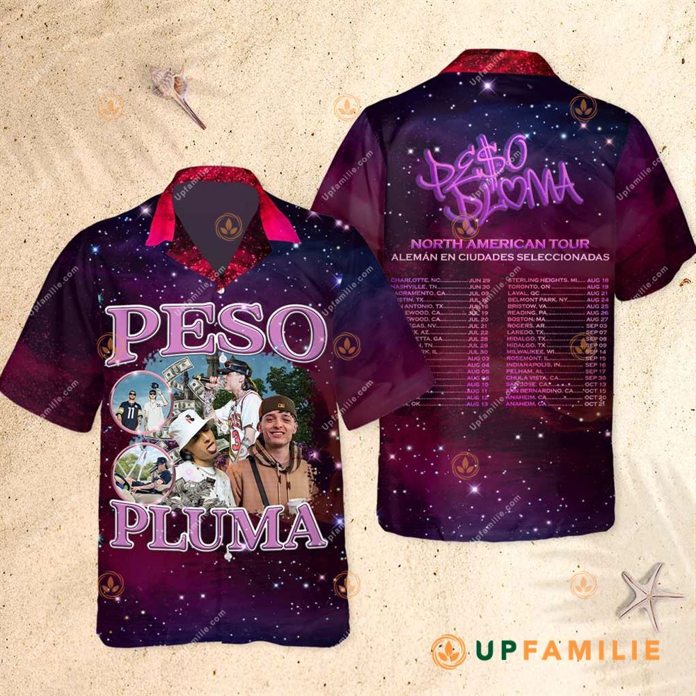 Peso Pluma Shirt Doble P Tour Best Hawaiian Shirts