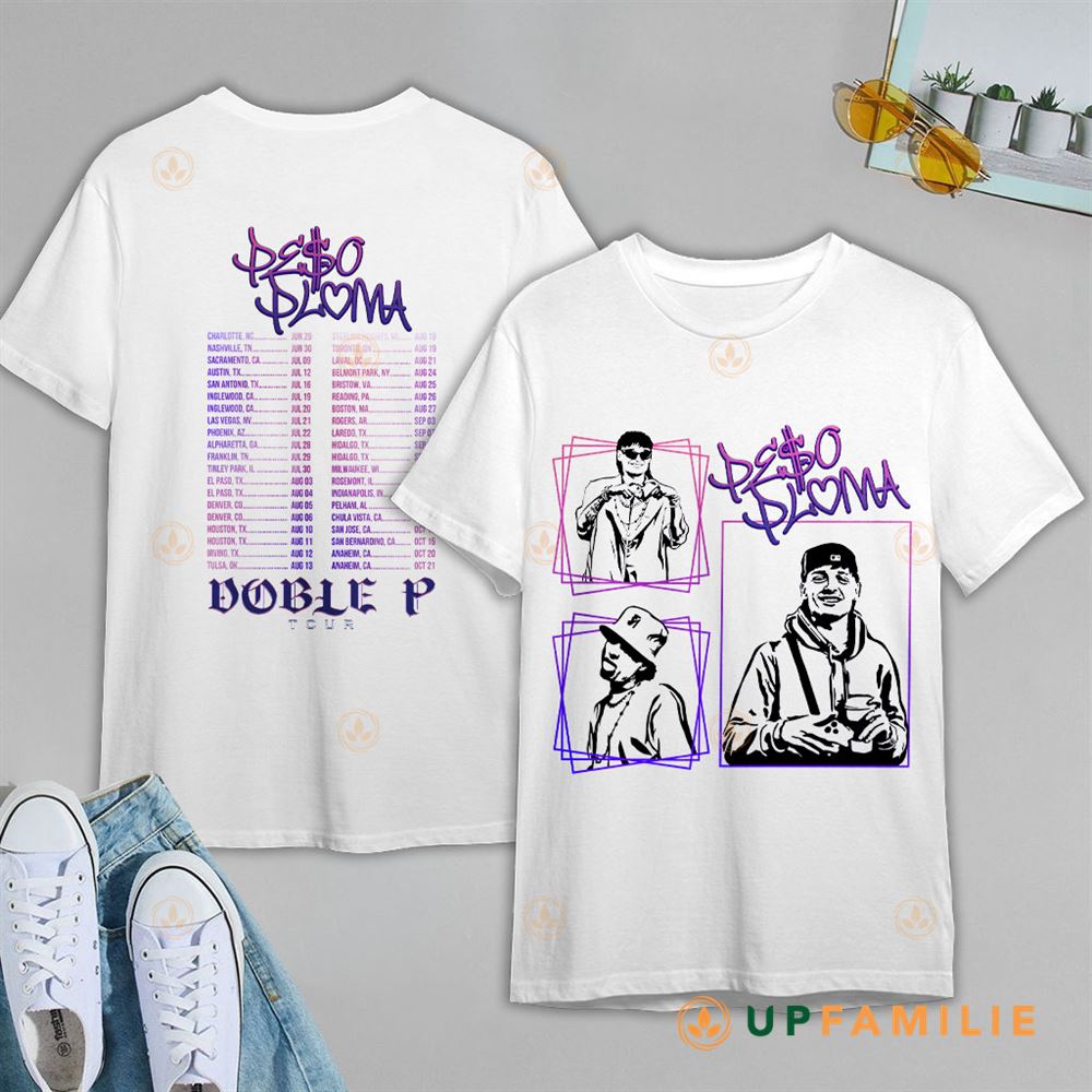 Peso Pluma Shirt Doble P Tour Trending Shirt