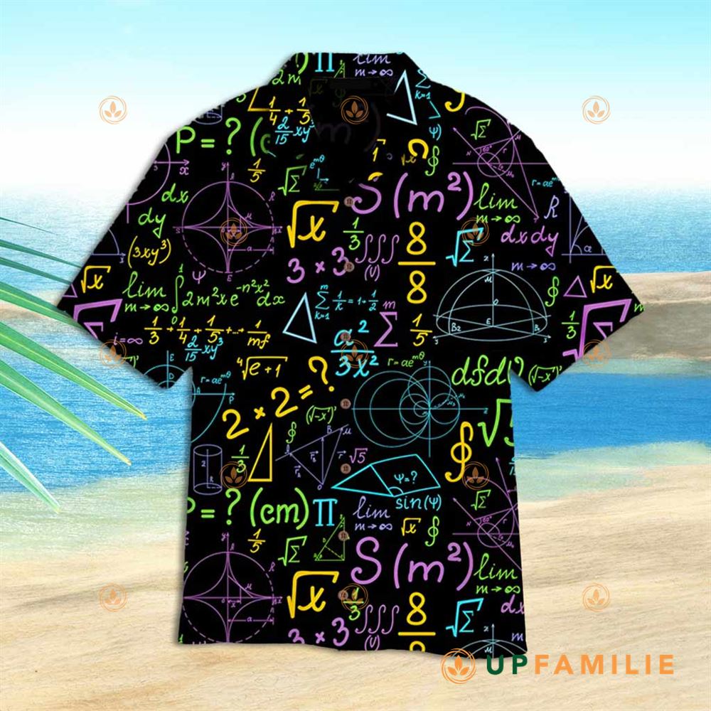 Teacher Hawaiian Shirt Maths Teacher Pattern Back To School Best Hawaiian Shirts