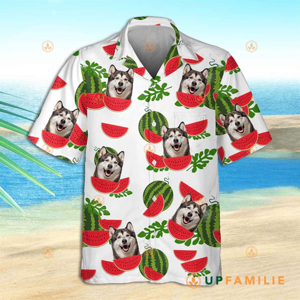 Pet Face Hawaiian Shirt Dog Face Watermelon Custom Hawaiian Shirts