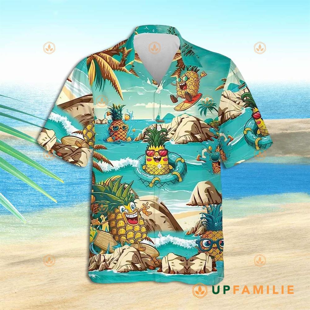 Pineapple Hawaiian Shirt Pineapple Summer Beach Best Hawaiian Shirts