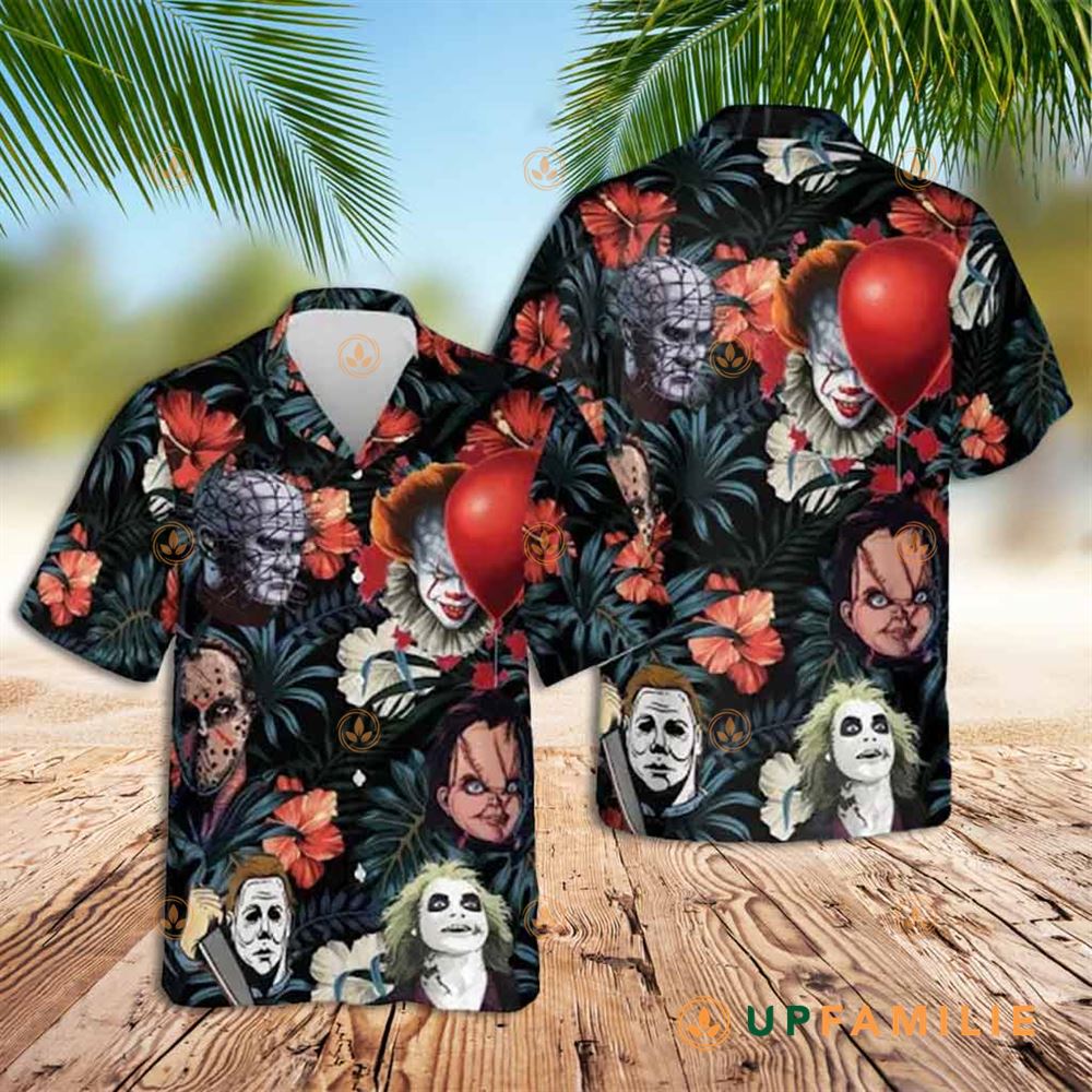 Horror Hawaiian Shirt Horror Halloween Cool Custom Hawaiian Shirts