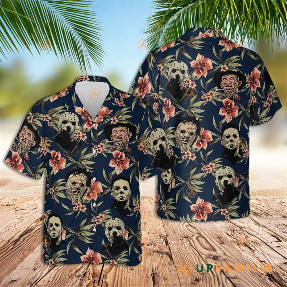 Horror Hawaiian Shirt Printerval Horror Halloween Cool Hawaiian Shirts