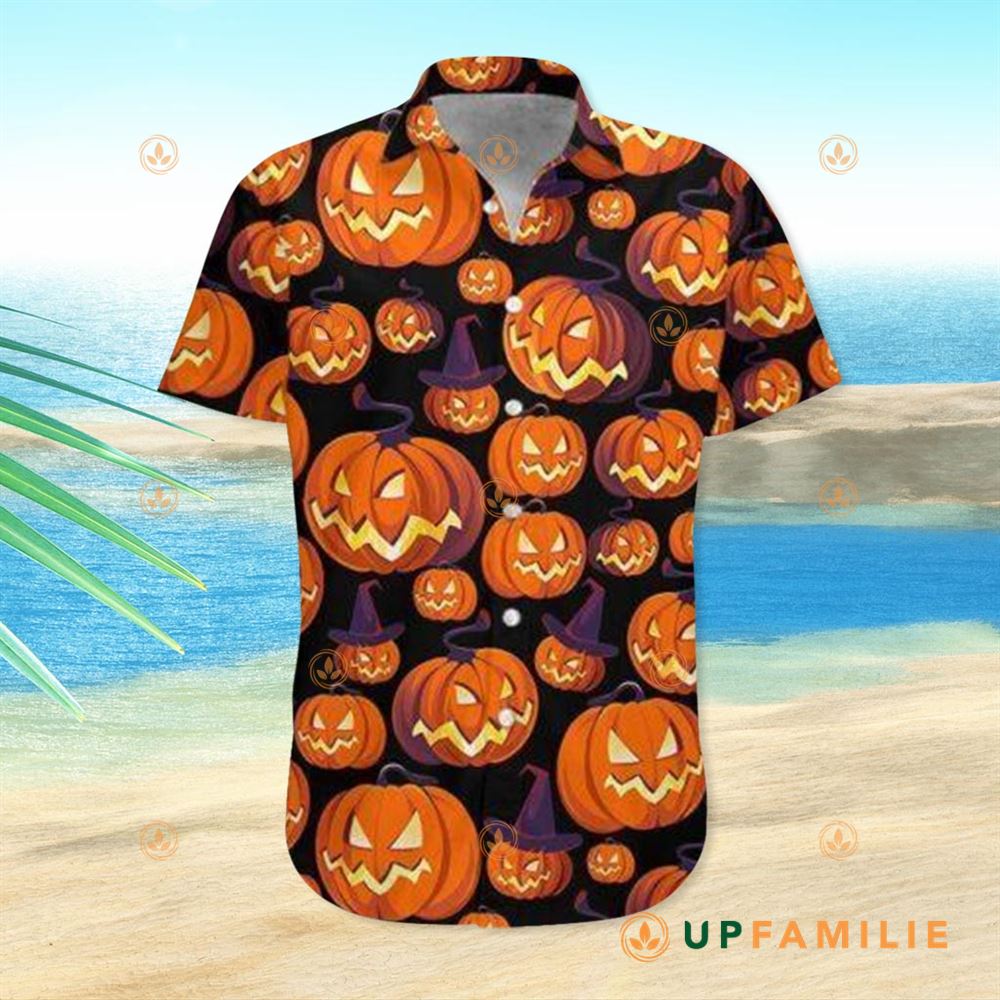 Pumpkin Hawaiian Shirt Pumpkin Halloween Cool Hawaiian Shirts