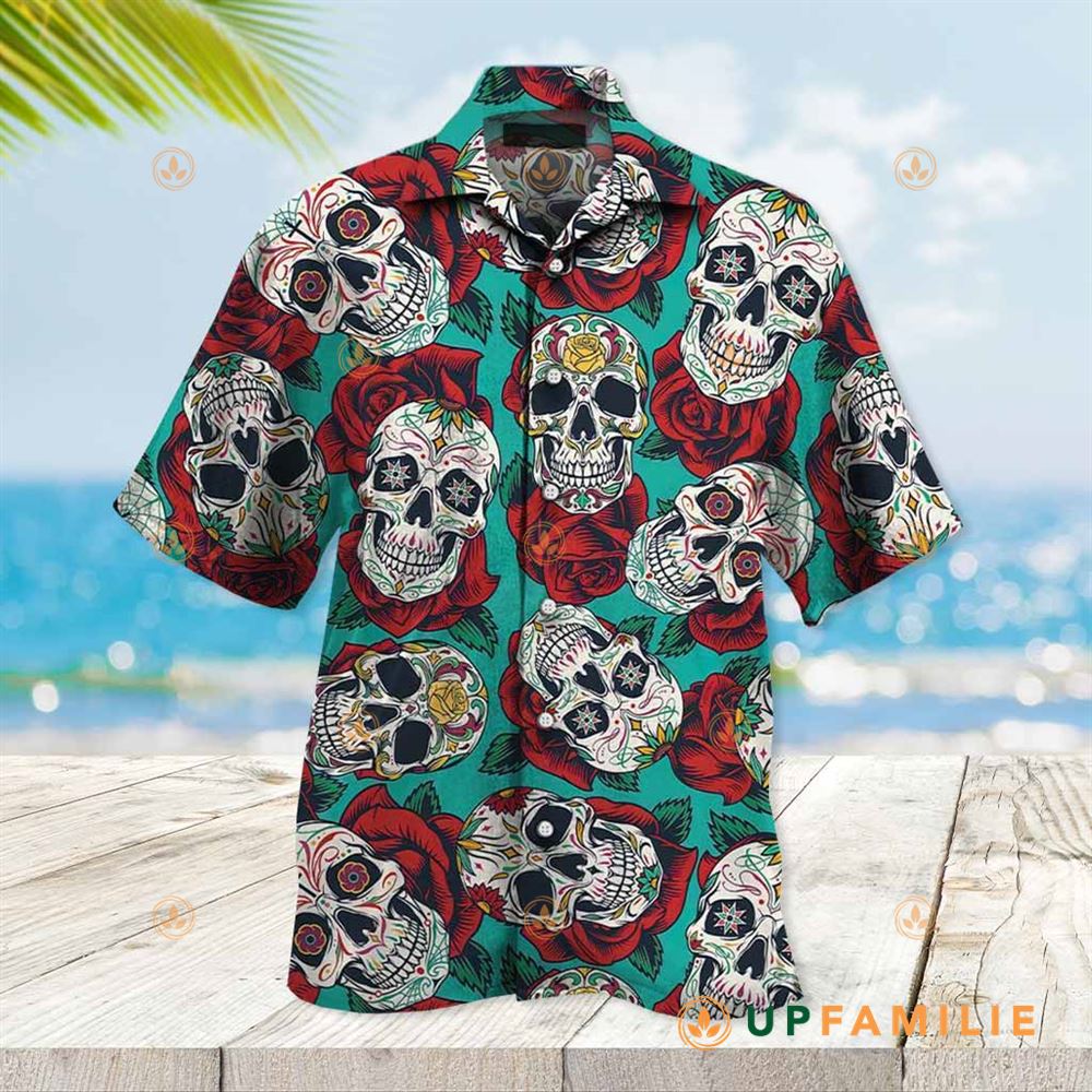 Sugar Skull Hawaiian Shirt New Sugar Skull Best Hawaiian Shirts