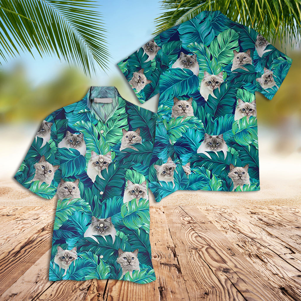 Cat Hawaiian Shirt Birman Cat Hawaiian Shirt