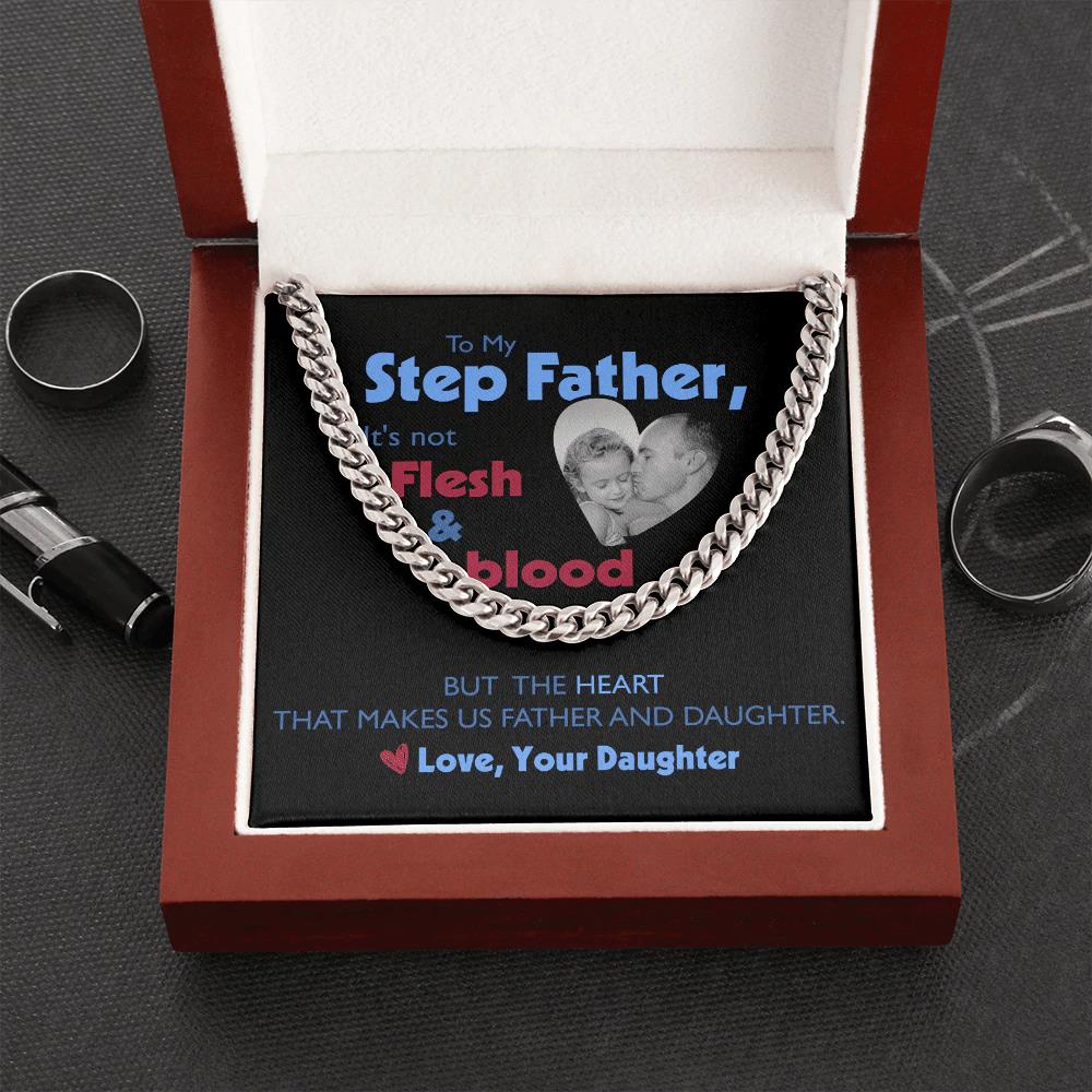 Cuban Chain The Heart That Makes Us Father And Daughter Gifts For Stepdad