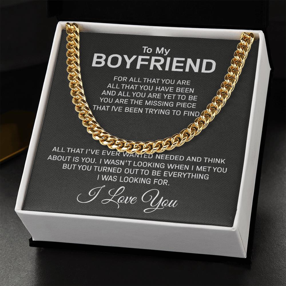 Cuban Chain Necklace You Turned Out To Be Everything Gift For Him