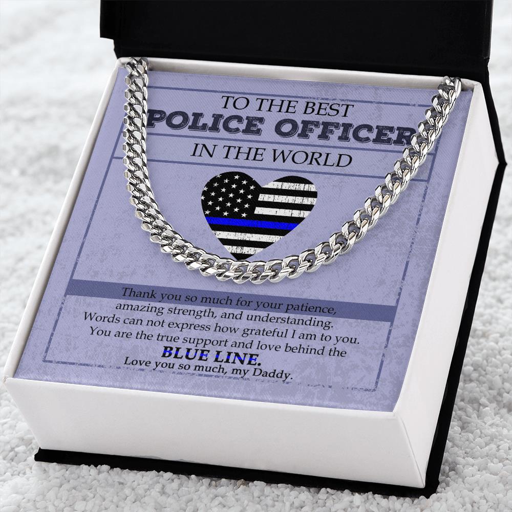 Cuban Chain To The Best Police Officer Words Cannot Express How Grateful I Am Gifts For Dad