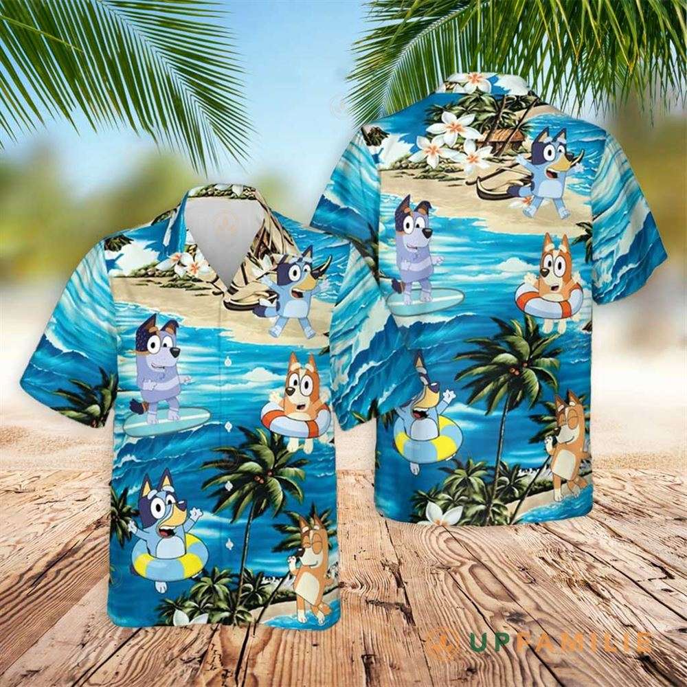 Bluey Hawaiian Shirt Bluey And Bingo Best Hawaiian Shirts