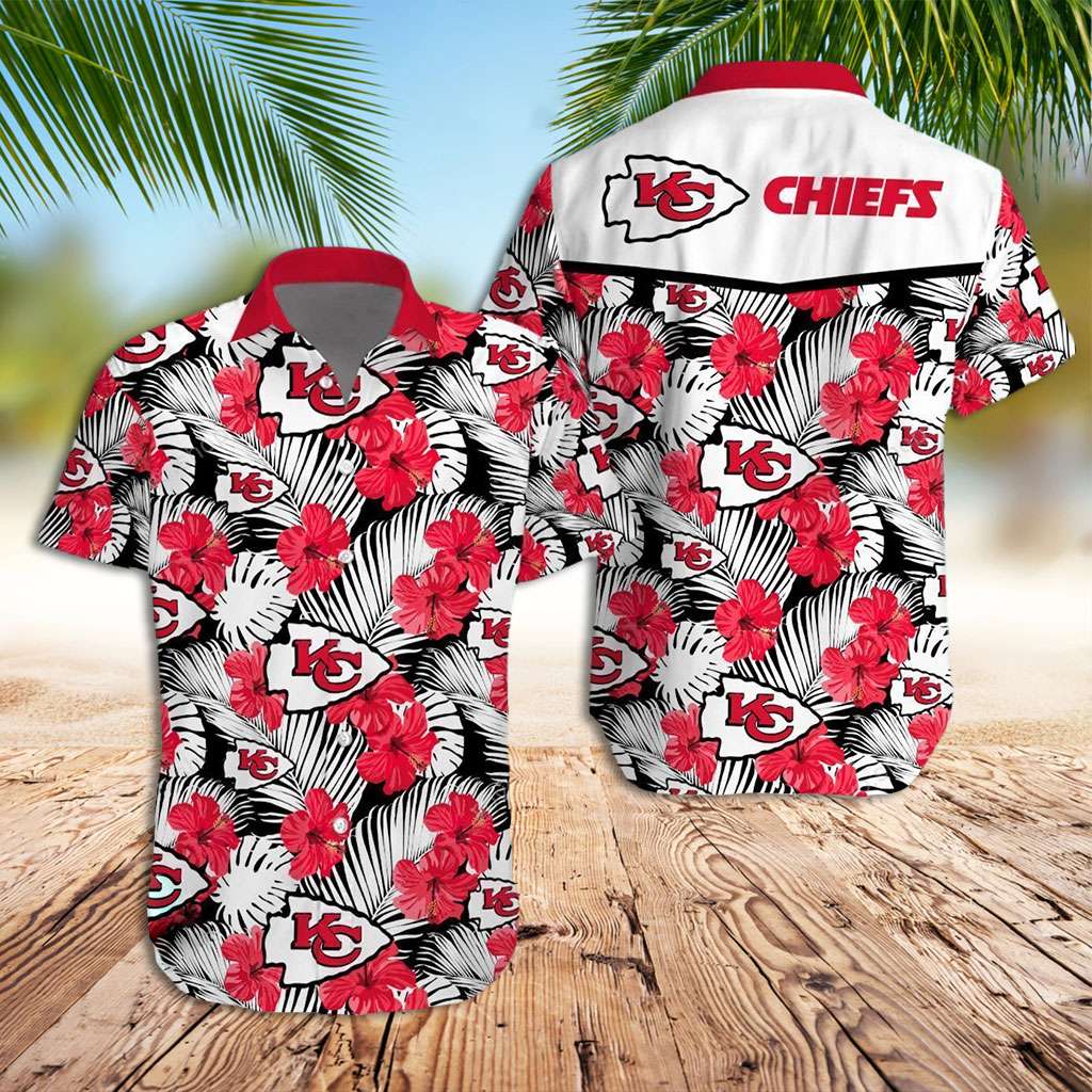Chiefs Hawaiian Shirt Kansas Chiefs Floral Hawaiian Shirt
