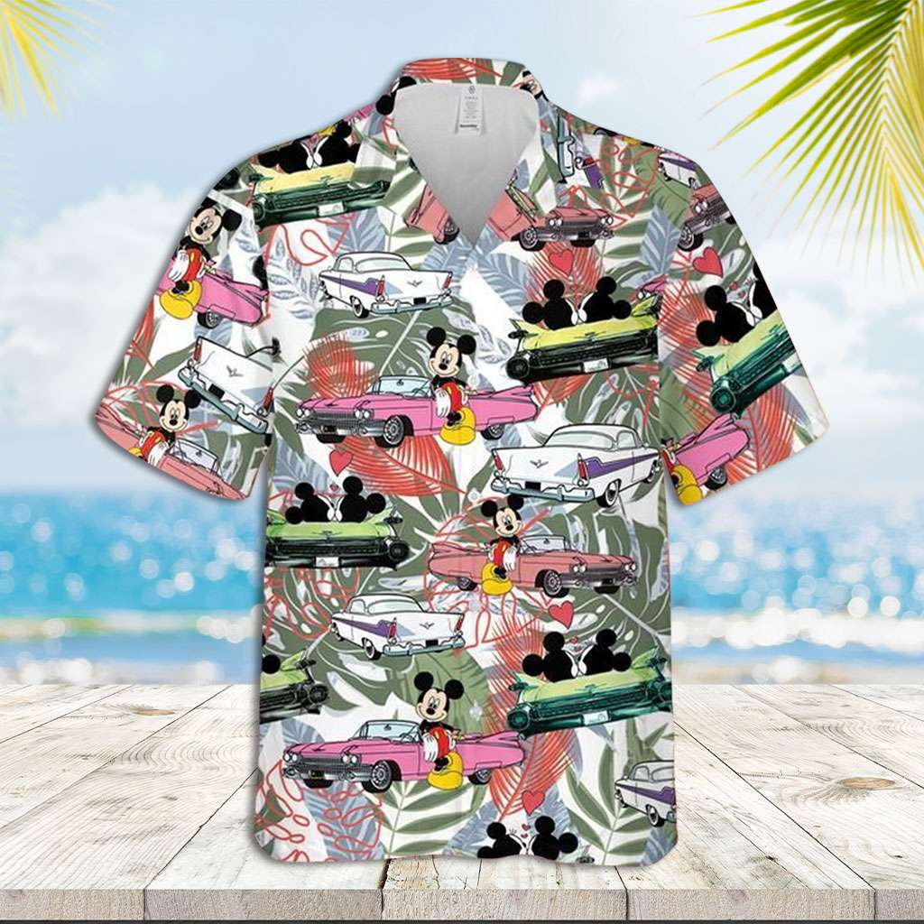 Mickey Mouse Hawaiian Shirt Mickey And Car Hawaiian Shirt