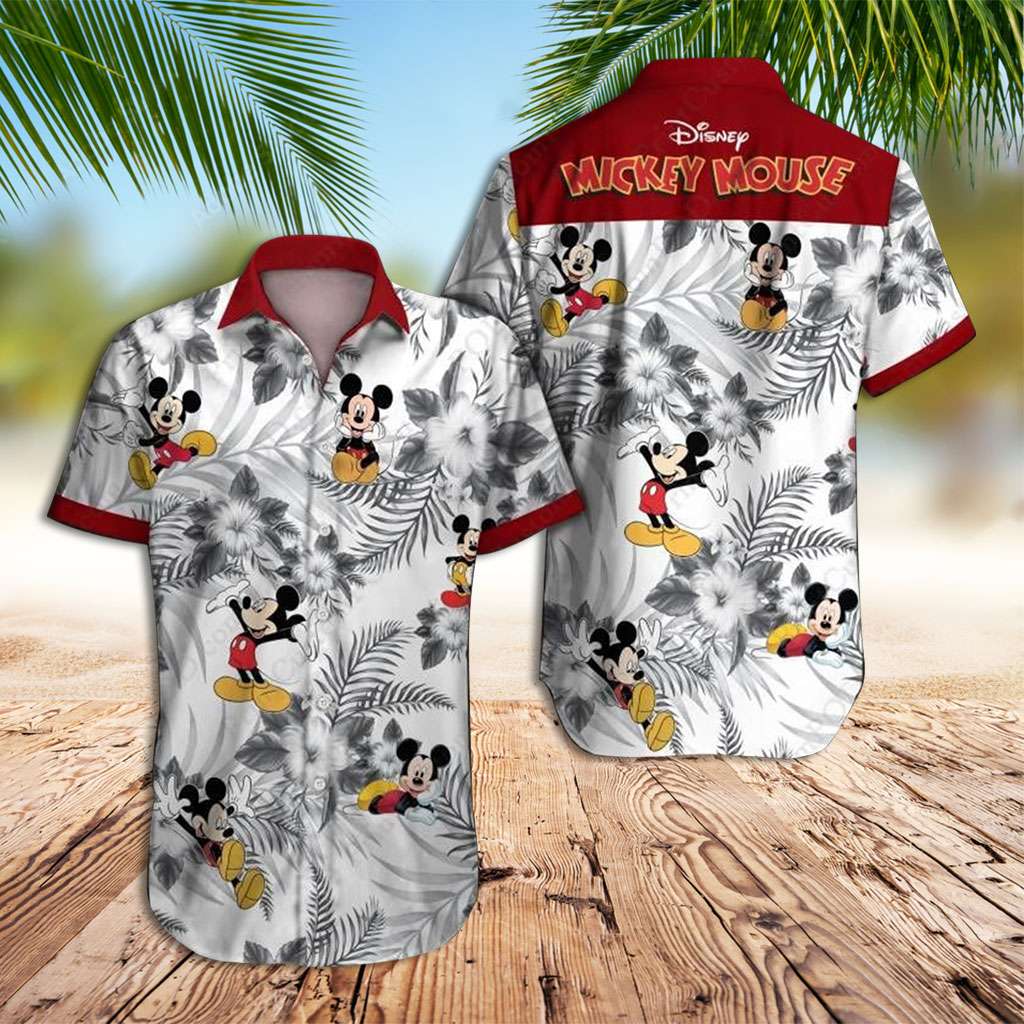 Mickey Mouse Hawaiian Shirt Mickey Flower Hawaiian Shirt