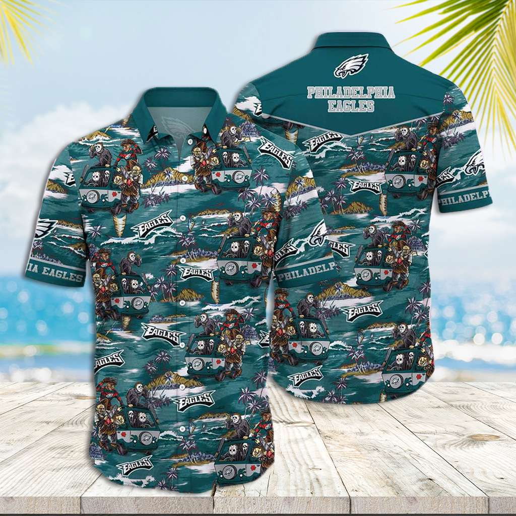 Philadelphia Eagles Hawaiian Shirt Killer Vacation Beach Hawaiian Shirt