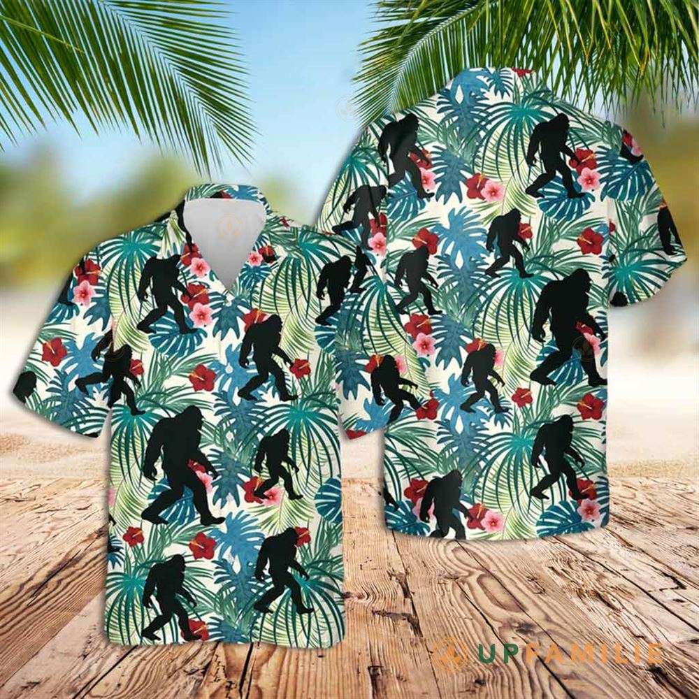 Bigfoot Hawaiian Shirt Love Bigfoot Beach Best Hawaiian Shirts