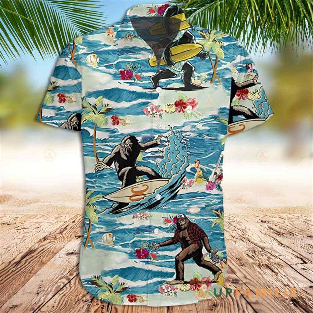 Bigfoot Hawaiian Shirt Mooley Funny Bigfoot Holiday Best Hawaiian Shirts