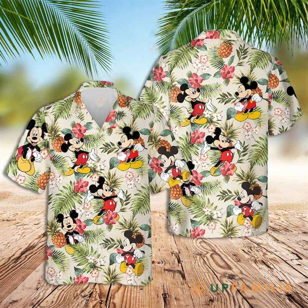 Mickey Mouse Hawaiian Shirt Disney Mickey Mouse Floral Best Hawaiian Shirts