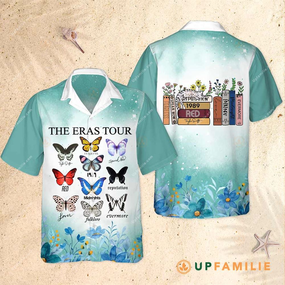 Taylor’s Version Shirt Teal The Eras Tour Best Hawaiian Shirts