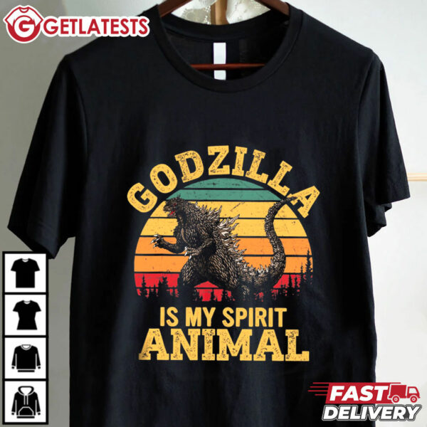 Godzilla Is My Spirit Animal T Shirt (1)