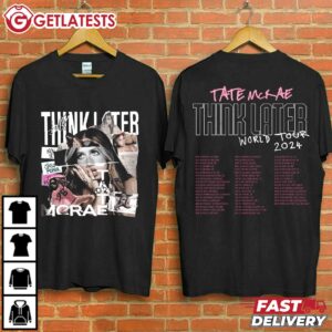 Tate McRae The Think Later World Tour T Shirt (1)