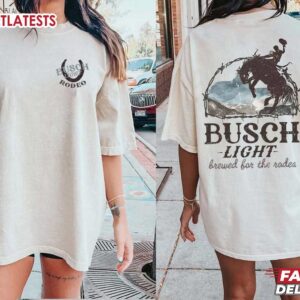 Busch Light Brews For The Rodeo Cowboy T Shirt (1)