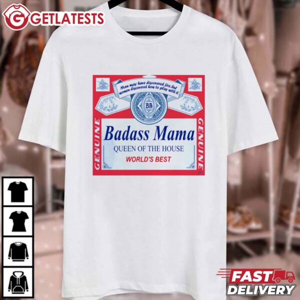 Badass Mama Beer Gifts For Mom T Shirt (4)