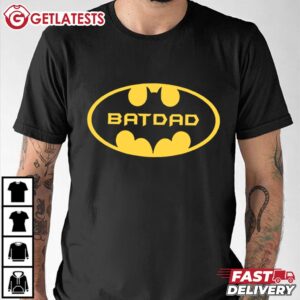 Bat Dad Batman Family Party Gift For Dad T Shirt (1)