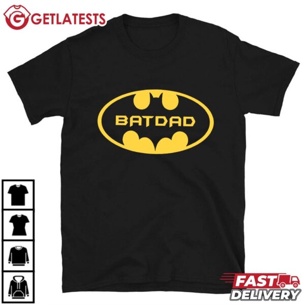 Bat Dad Batman Family Party Gift For Dad T Shirt (2)