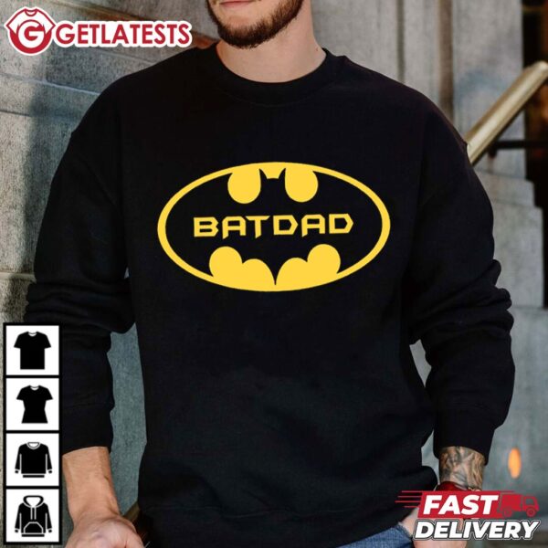 Bat Dad Batman Family Party Gift For Dad T Shirt (4)