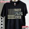 Best Papa Ever American Flag T Shirt (2)