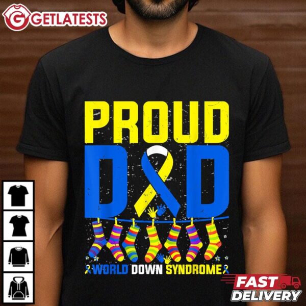 Proud Father World Down Syndrome Dad 2024 T Shirt (3)