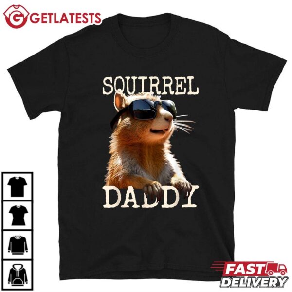 Squirrel Daddy Father's Day Gift T Shirt (1)