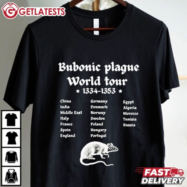 Bubonic Plague World Tour 1334 1353 T Shirt (1)