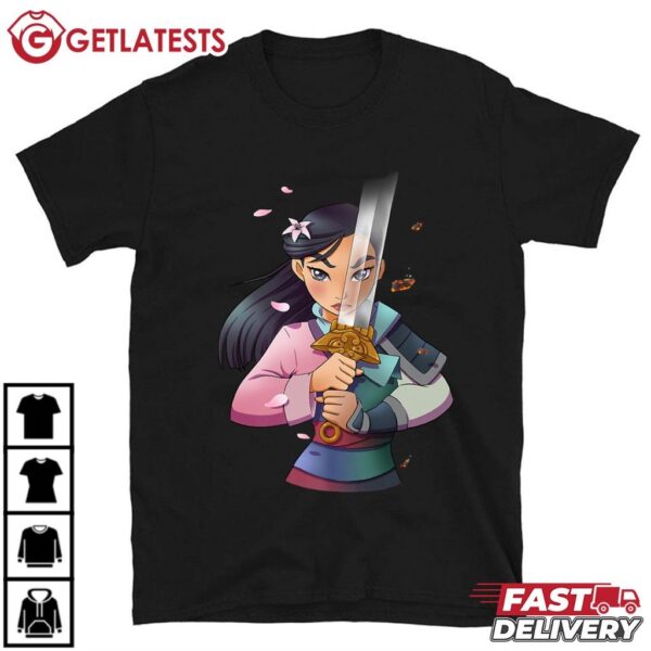 Mulan Half Girl Half Warrior Disney T Shirt (1)
