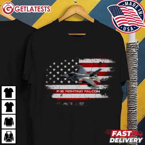 F 16 Fighting Falcon Veteran Dad Gift T Shirt (1)