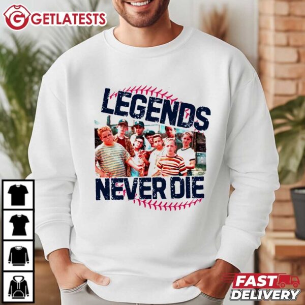 Sandlot Legends Never Die 1990s Retro T Shirt (4)