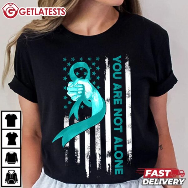 Sexual Assault Awareness Month You are Not Alone T Shirt (3)