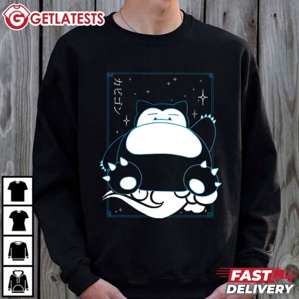 Snorlax Japanese Anime T Shirt (5)