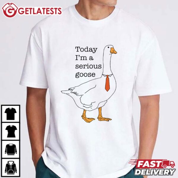 Today I'm A Serious Goose Funny T Shirt (2)