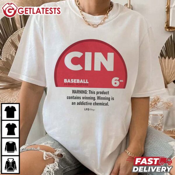 Zyncinnati Cincinnati Baseball Warning Winning T Shirt (2)