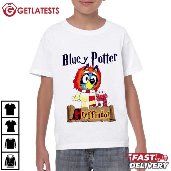 Bluey Potter Gryffindor Wizard T Shirt (2)