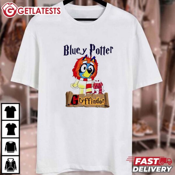 Bluey Potter Gryffindor Wizard T Shirt (4)